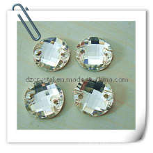 Round Shape Crystal Silver Foil for Garment (DZ-3043)